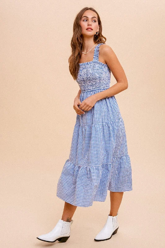 Beverly blue maxi dress