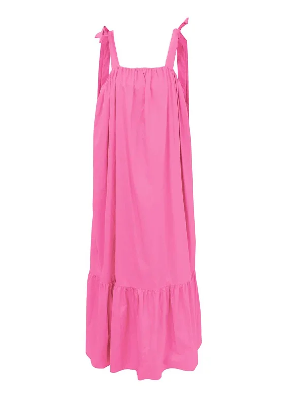 Cylia Woven Maxi Dress - Fuchsia