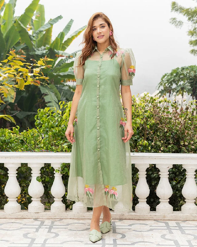 Pista Green Jacket Maxi