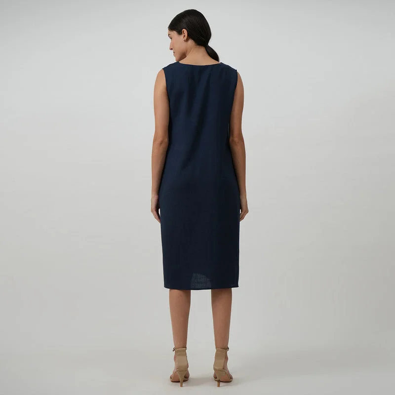 Midi Dress & Long Shirt for Women | Tencel | Blue