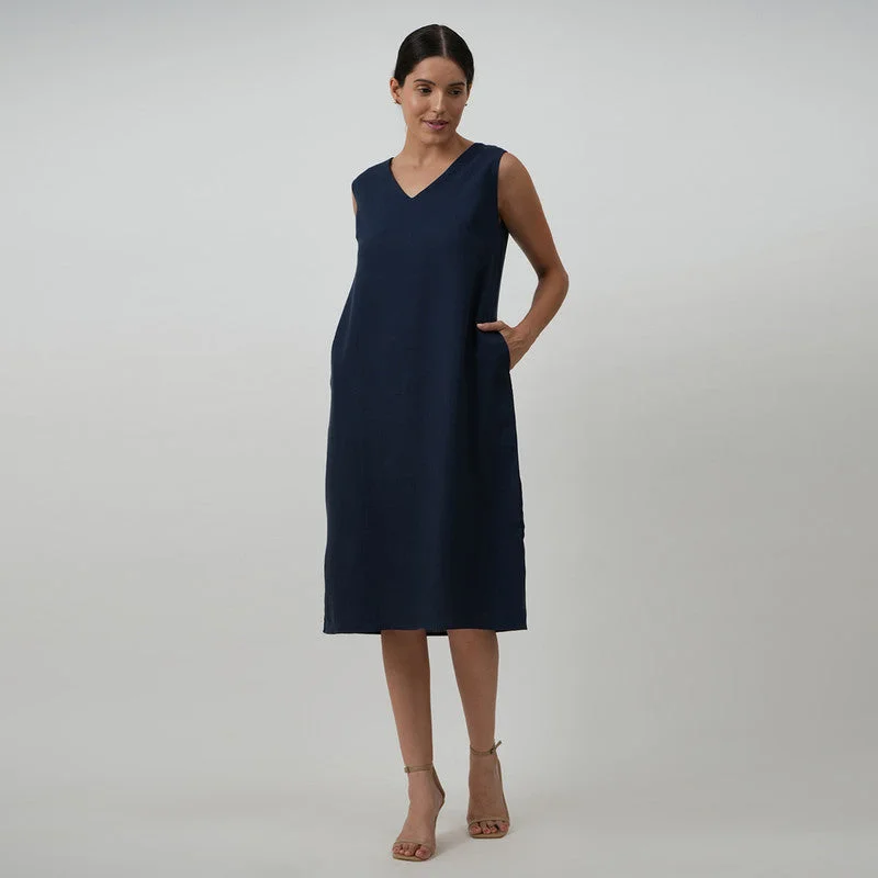 Midi Dress & Long Shirt for Women | Tencel | Blue