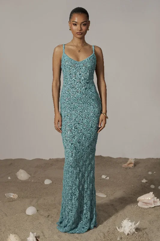 Aqua Gabriela Knit Maxi Dress