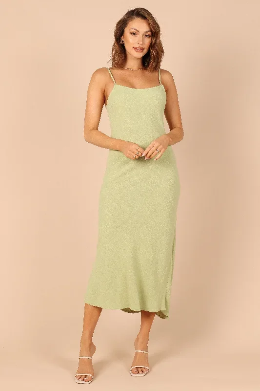 Cecily Slip Dress - Sage