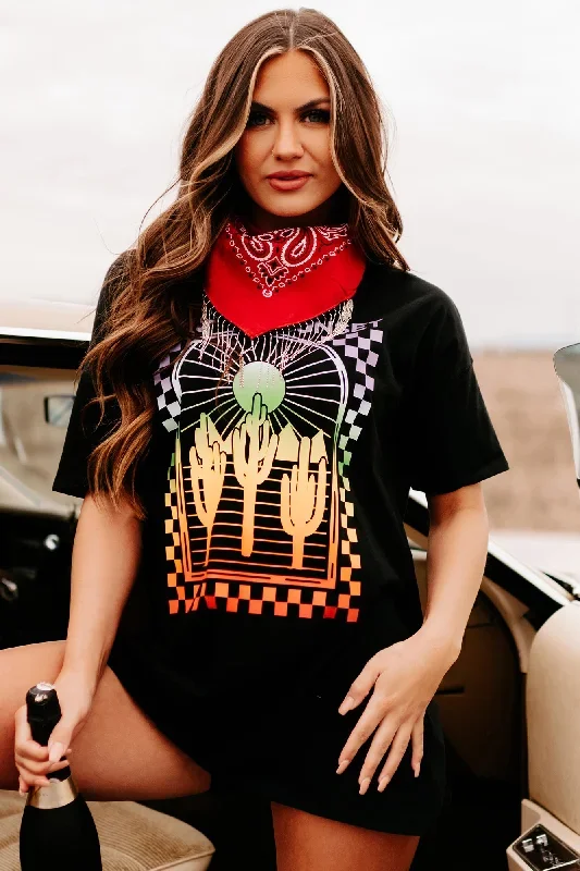 feel-the-sunset-oversized-graphic-t-shirt-dress-black-print-on-demand