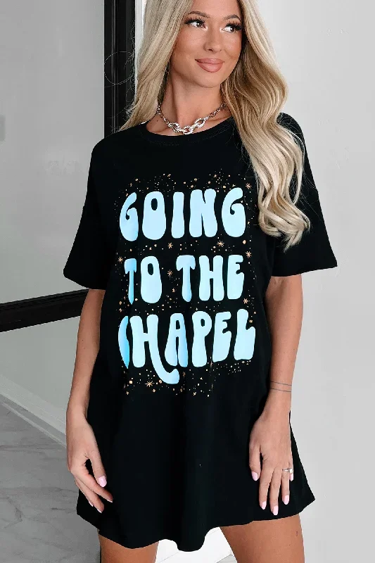 going-to-the-chapel-oversized-metallic-graphic-t-shirt-dress-black-print-on-demand