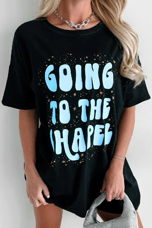 going-to-the-chapel-oversized-metallic-graphic-t-shirt-dress-black-print-on-demand