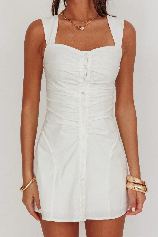 high-tide-buttoned-textured-mini-dress-white