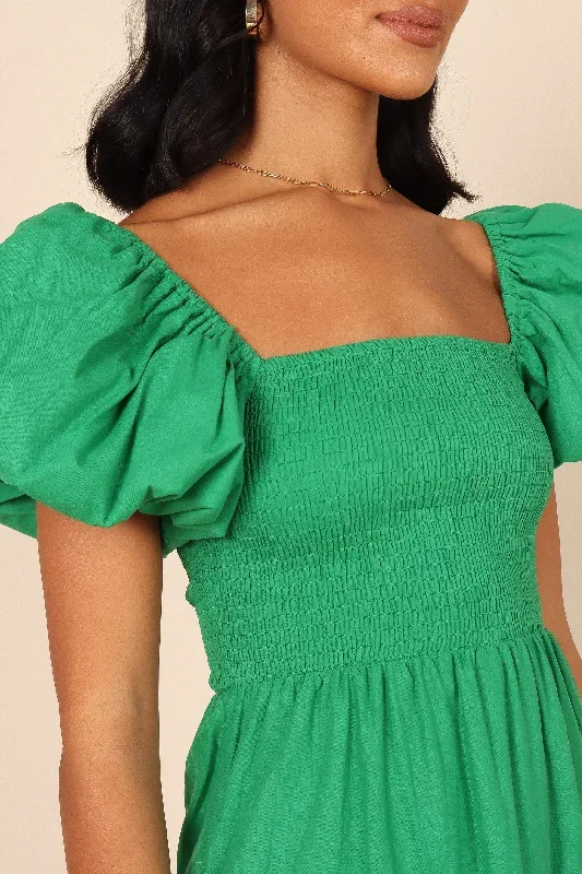 morgan-tiered-dress-green