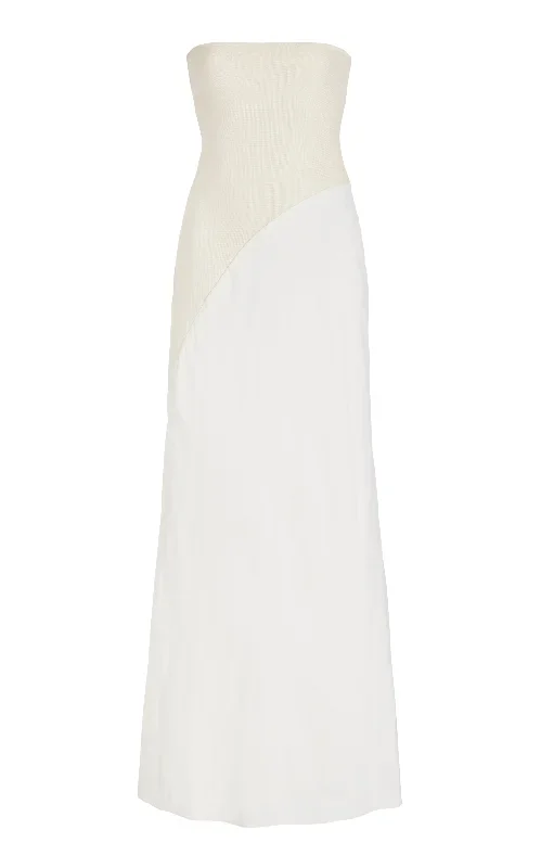 Penna Dress in Ivory Lightweight Wool