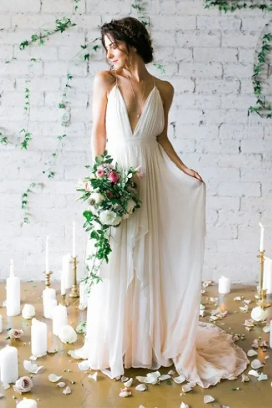 Solemn Promise Ivory Backless Maxi Dress