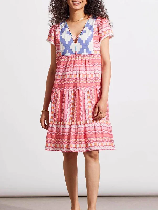 Tribal Short Sleeve Dress