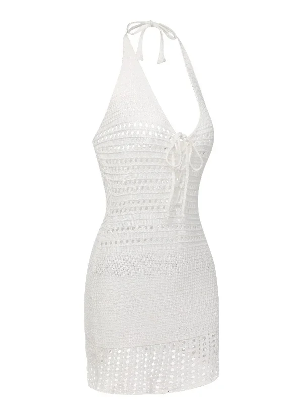 white-1960s-cross-lacing-crochet-dress